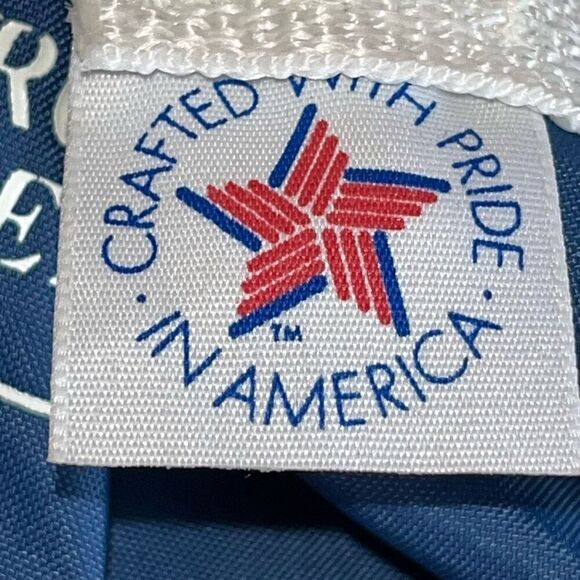 Vintage Illinois Bell Men's Duffel Bag‎ Medium Size Blue White Weekenders Travel - Picture 3 of 9